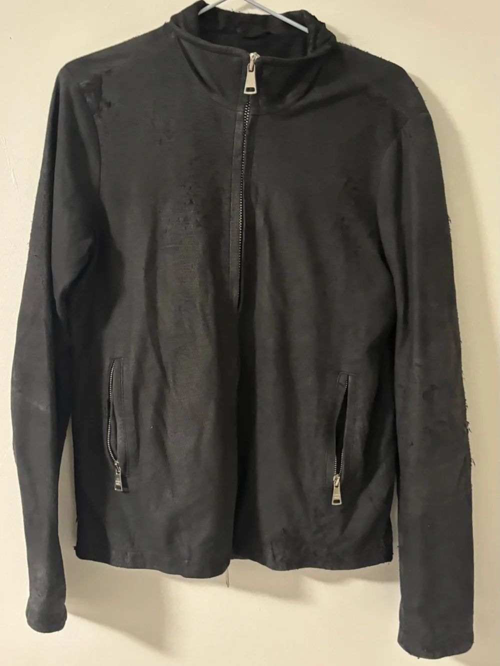 Giorgio Brato Black Zip-Up Jacket